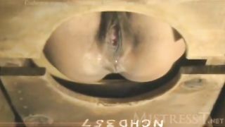 Hot mistress pooping a very big turd