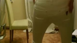 Step sister shitting in white diapers