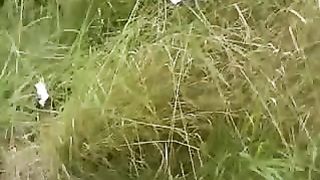 Outdoor pooping hot girl