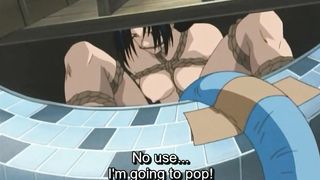 Bondaged Hentai girl shitting