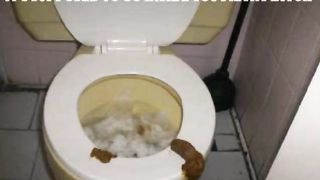 Step sister shitting in potty