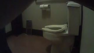 Spying on neighbour while she's pooping