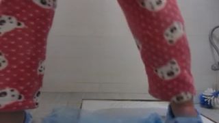 Having fun with fresh shit