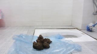 Having fun with fresh shit