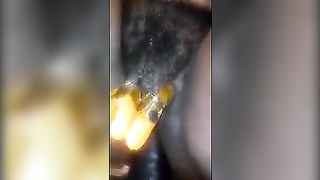 Black girl pooping on bedroom floor