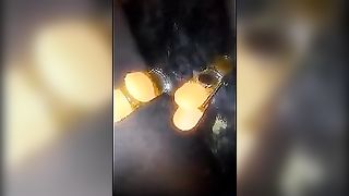 Black girl pooping on bedroom floor