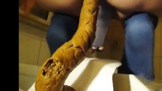Huge shit from her sexy ass