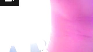 hairy Asian girl pulled panties aside