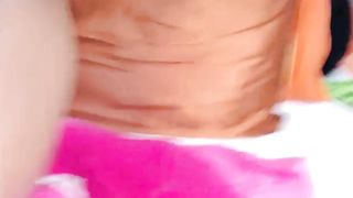 Ebony camgirl shitting dildo gaping