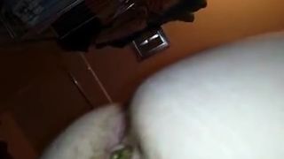 Hairy girl shitting a big one