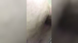 Hairy girl shitting a big one slowly