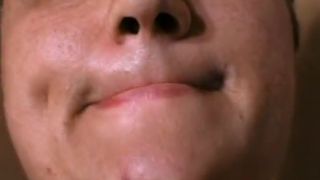 Brunette mature woman shitting