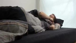 Pregnant babe shitting on bed