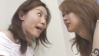 Japanese lesbian scat experience