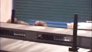 Pooping on a train toy