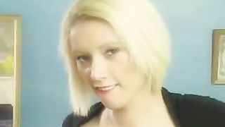 18 year old blonde peeing in red panties