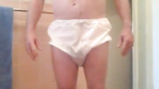 Shitting in pink panties