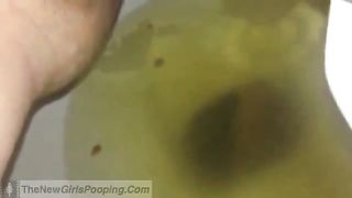 Hot wife shitting in toilet