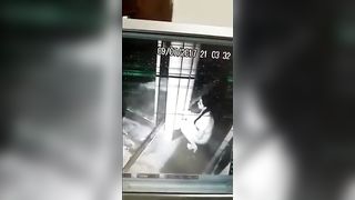 Japanese slut caught shitting in elevator