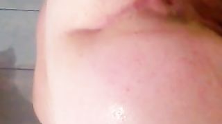 Chubby wife shitting in doggy style