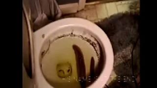 Biker makes faggot eat his shit from dirty toilet